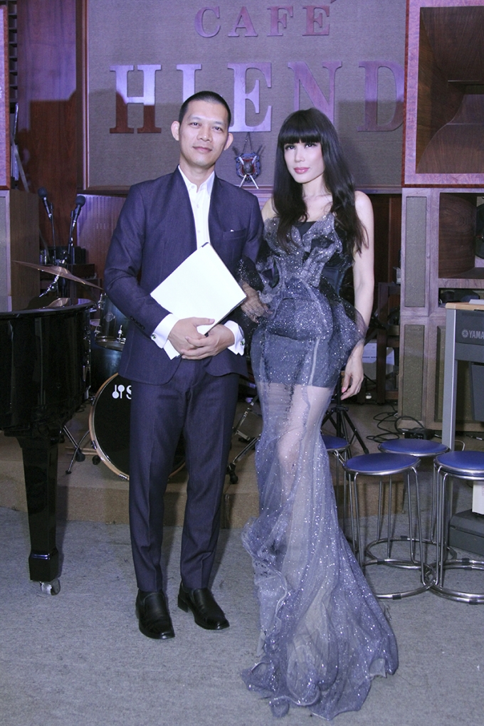 Ca sĩ Nhật Hạ v&agrave; L&ecirc; Nhật Quang.