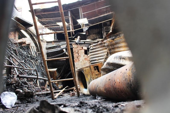 Hiện trường vụ ch&aacute;y khiến 4 người tử vong ở Đồng Nai