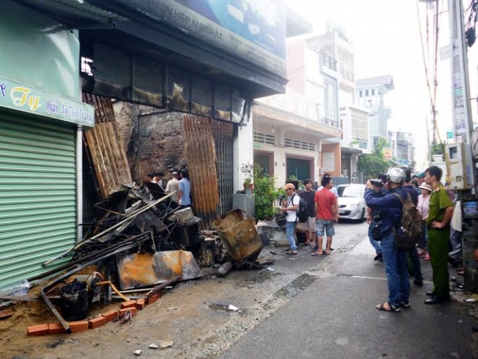 Hiện trường vụ ch&aacute;y khiến 4 người tử vong ở Đồng Nai