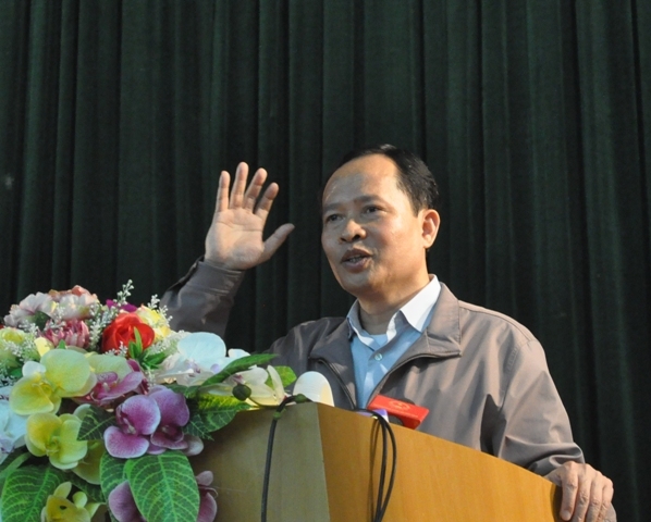 B&iacute; Thư tỉnh ủy Trịnh Văn Chiến đ&atilde; t&aacute;i đắc cử chức Chủ tịch HĐND tỉnh Thanh H&oacute;a nhiệm kỳ 2016-2021. (Ảnh: A.Thắng)