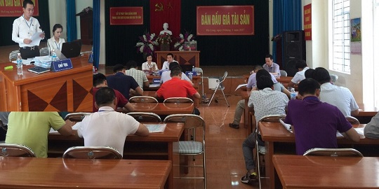 To&agrave;n cảnh phi&ecirc;n b&aacute;n đấu gi&aacute; t&agrave;i sản