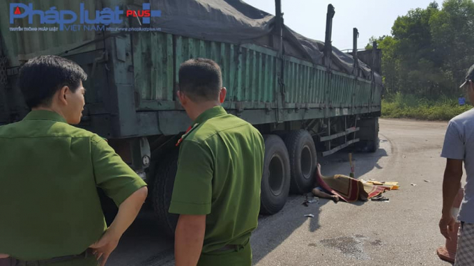 Hiện trường vụ tai nạn (Ảnh: Tiến Vũ)