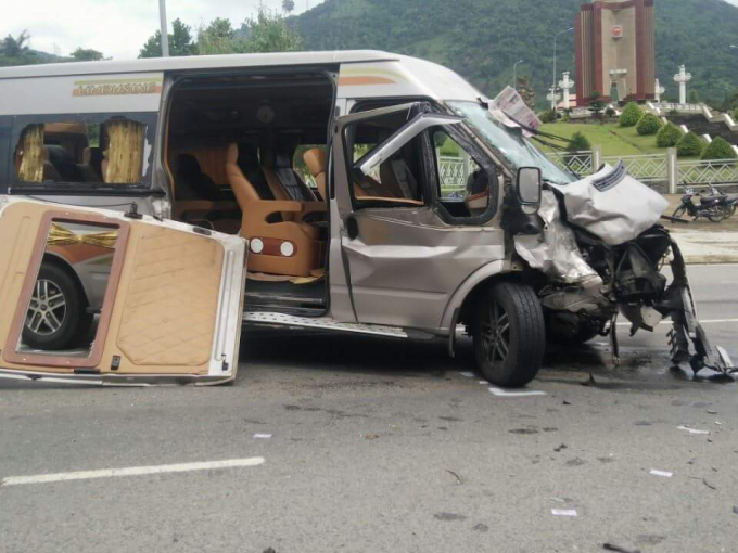 Hiện trường vụ tai nạn.