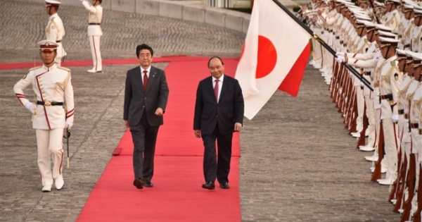 Thủ tướng Chính phủ Nguyễn Xuân Phúc hội đàm với Thủ tướng Nhật Bản Shinzo Abe