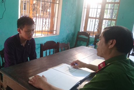 Đối tượng Hải bị cơ quan C&ocirc;ng an bắt giữ sau gần 1 th&aacute;ng lẫn trốn.