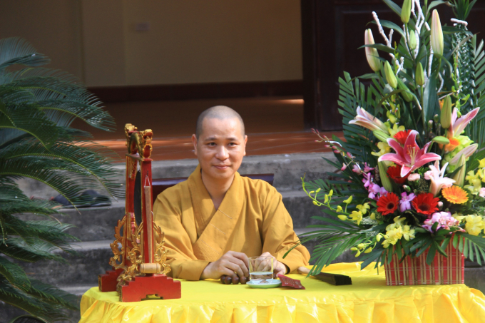 Thầy Th&iacute;ch Thanh To&agrave;n, Trụ tr&igrave; ch&ugrave;a Kẻ Sặt.