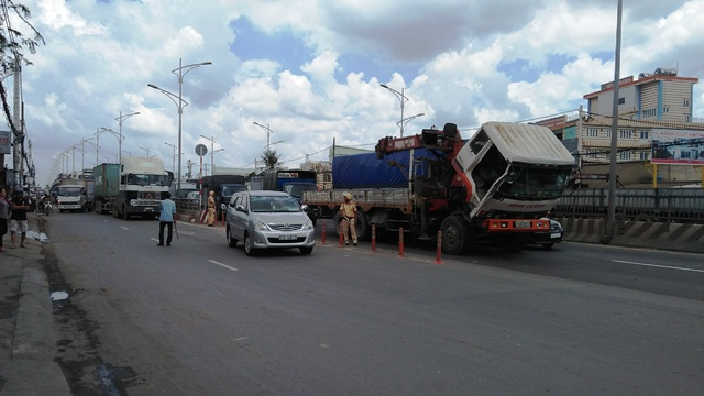Hiện trường vụ tai nạn giao th&ocirc;ng