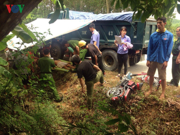 Hiện trường vụ tai nạn giao th&ocirc;ng