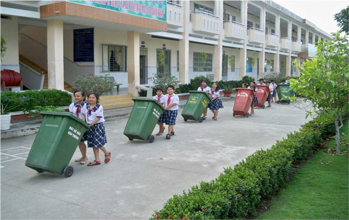 Qua lao động, trẻ em học được nhiều về kỹ năng sống. Ảnh minh họa, nguồn: Baolongan.vn