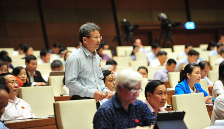 Ủy vi&ecirc;n thường trực UB Kinh tế Đỗ Văn Sinh. Ảnh: Ho&agrave;ng Anh