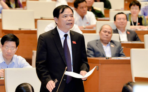 Bộ trưởng Bộ N&ocirc;ng nghiệp v&agrave; Ph&aacute;t triển n&ocirc;ng th&ocirc;n Nguyễn Xu&acirc;n Cường. (Ảnh: vov)