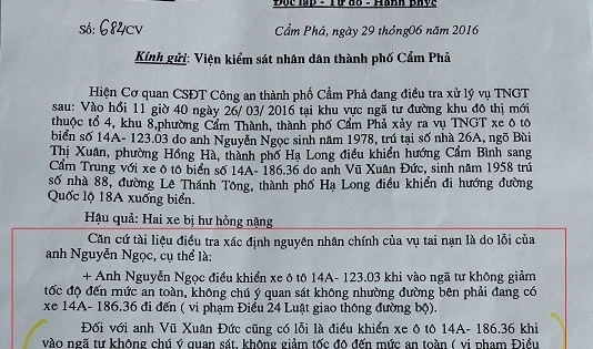 Vụ tai nạn giao thông tại Quảng Ninh: “Chìm xuồng” do cơ quan điều tra “tiền hậu bất nhất”