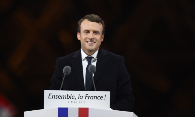 Tổng thống Ph&aacute;p Emmanuel Macron.