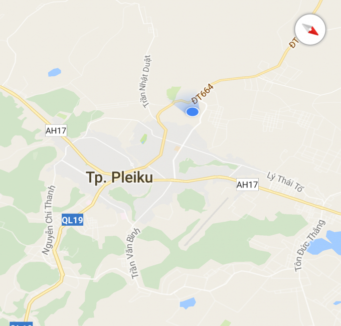 V&iacute; tr&iacute; người d&acirc;n ph&aacute;t hiện ra thi thể treo cổ.