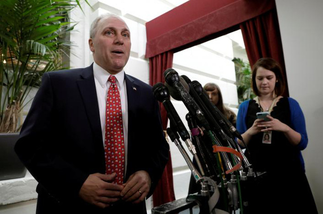 L&atilde;nh đạo đa số tại Hạ viện Steve Scalise. (Ảnh: Reuters)
