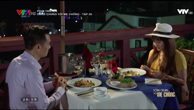 Sau sự gi&uacute;p đỡ của Sơn, V&acirc;n đ&atilde; đồng &yacute; d&ugrave;ng bữa tối c&ugrave;ng anh.