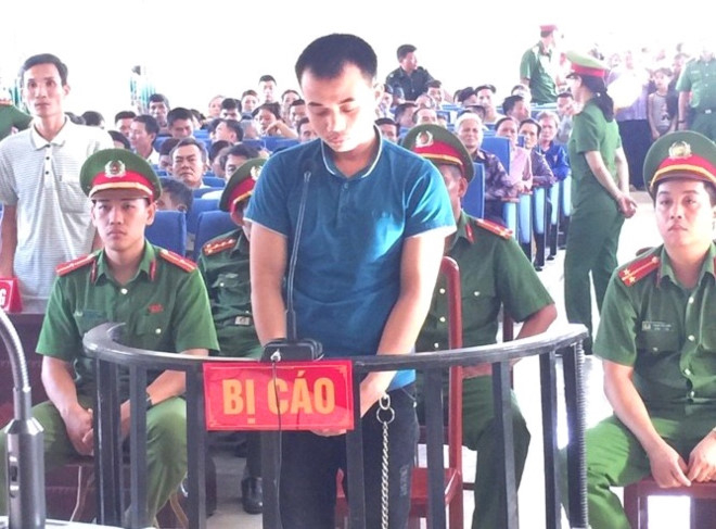 Nguyễn Văn Cường tại phi&ecirc;n t&ograve;a sơ thẩm. (Ảnh: Zing.vn)