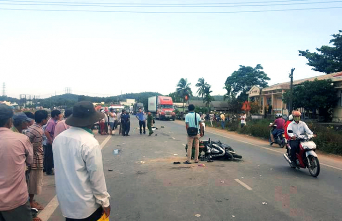 Hiện trường vụ tai nạn. Ảnh: CABS.