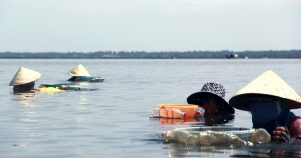 Những “thân cò” mưu sinh trên phá Tam Giang