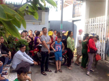 Hiện trường nơi xảy ra vụ việc.