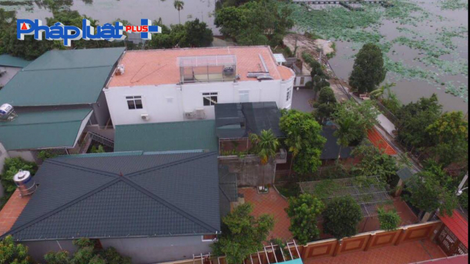 Toàn cảnh những biệt thự hoành tráng ở hồ Đầm Trị nhìn từ trên cao