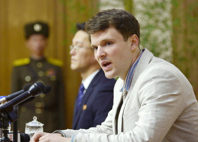 Sinh vi&ecirc;n Otto Warmbier. (Ảnh: Reuters)