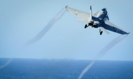 Chiến đấu cơ F/A-18E Super Hornet Mỹ. (Ảnh: Reuters)