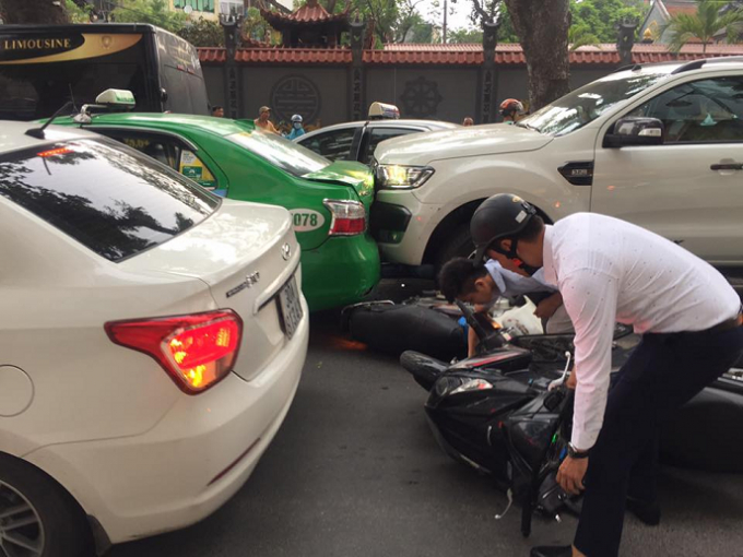 Hiện trường nơi xảy ra sự việc.