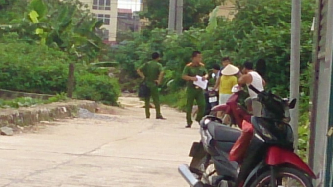 Hiện trường nơi xảy ra sự việc.