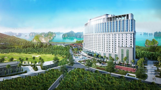 H&igrave;nh ảnh phối cảnh của FLC Grand Hotel Hạ Long.