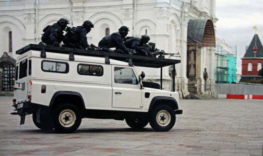 Đội đặc nhiệm chống khủng bố của FSO diễn tập ở Moskva.