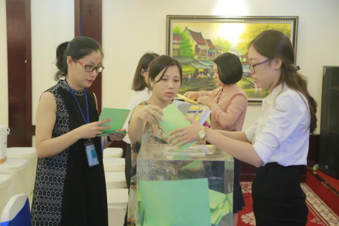 Cổ đ&ocirc;ng bỏ phiếu th&ocirc;ng qua c&aacute;c tờ tr&igrave;nh