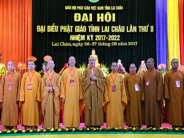 S&aacute;ng &nbsp;27/6, tại Trung t&acirc;m Hội nghị TP Lai Ch&acirc;u, tỉnh Lai Ch&acirc;u diễn ra đại hội đại biểu Phật gi&aacute;o tỉnh Lai Ch&acirc;u lần thứ II, nhiệm kỳ 2017 &ndash; 2022.