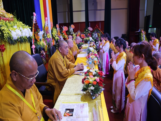 Phật gi&aacute;o tỉnh Lai Ch&acirc;u vững mạnh về mọi mặt, gương mẫu đi đầu trong c&aacute;c phong tr&agrave;o hoạt động x&atilde; hội, quyết t&acirc;m đưa Phật gi&aacute;o tỉnh Lai Ch&acirc;u vững v&agrave;ng đi l&ecirc;n theo phương ch&acirc;m: &ldquo;Đạo Ph&aacute;p - D&acirc;n tộc - Chủ nghĩa x&atilde; hội&rdquo;.