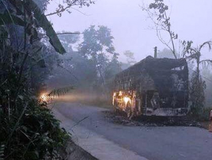 Hiện trường vụ ch&aacute;y. Ảnh: CTV