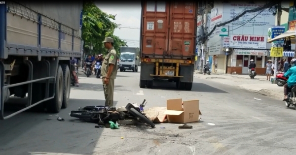 Va chạm với container, người đàn ông tử vong ngay tại chỗ