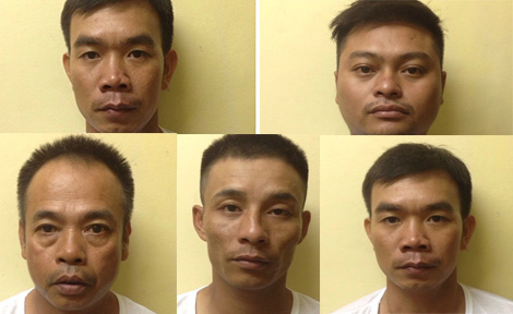 C&aacute;c đối tượng tại cơ quan c&ocirc;ng an.