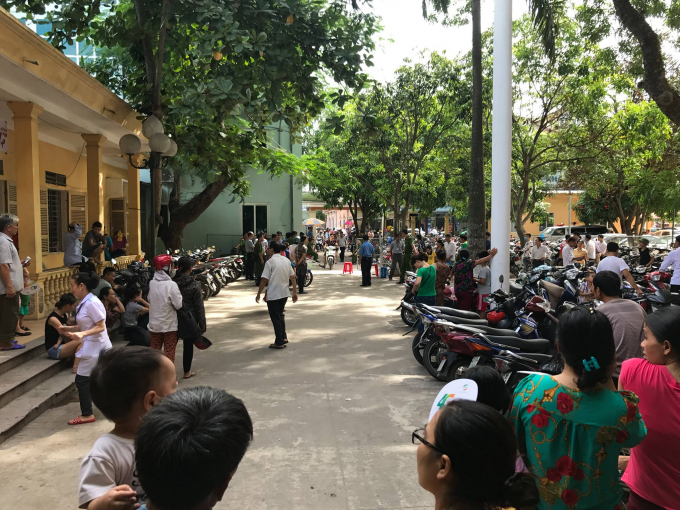 Bệnh viện Sản Nhi Nghệ An nơi xảy ra sự việc.