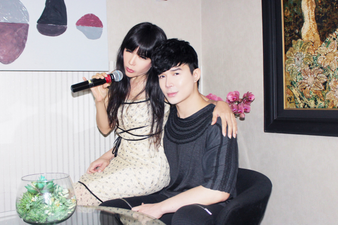 Nathan Lee sốt cao vẫn lặn lội đường xa tới nh&agrave; ca sĩ hải ngoại Nhật Hạ tập nhạc