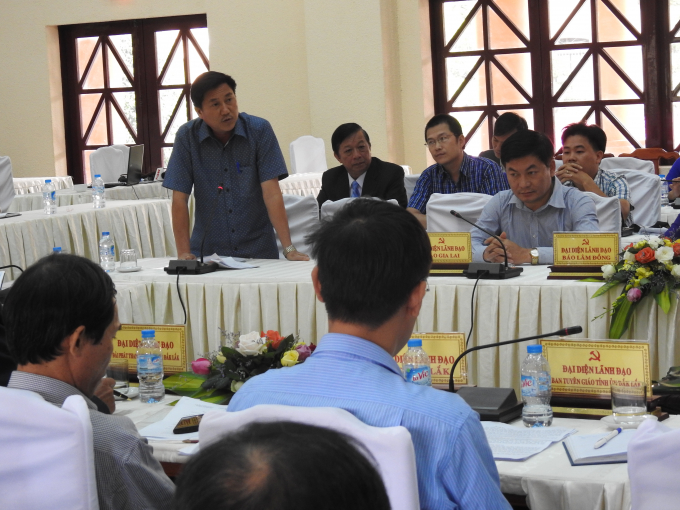 C&aacute;c đại biểu ph&aacute;t biểu &yacute; kiến tại hội nghị.