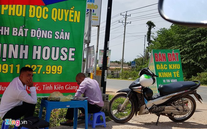 Đặc khu kinh tế đang trong cơn sốt đất. Ảnh: Zing