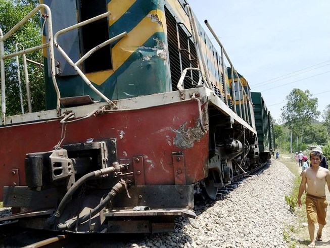 Hiện trường vụ tai nạn. (Ảnh: b&aacute;o Ph&aacute;p luật TP HCM)