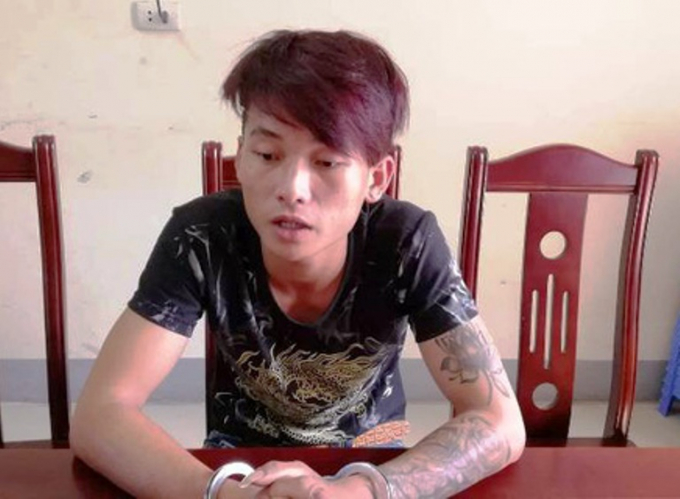 Đối tượng&nbsp;Nguyễn Văn Đức tại cơ quan C&ocirc;ng an.