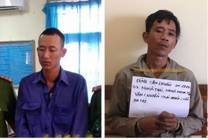 Hai đối tượng Đ&ocirc;ng Anh v&agrave; Chuẩn đ&atilde; bị bắt giữ.