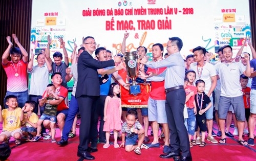FC báo chí Thanh Hóa vô địch Giải bóng đá báo chí miền Trung lần thứ V, năm 2018