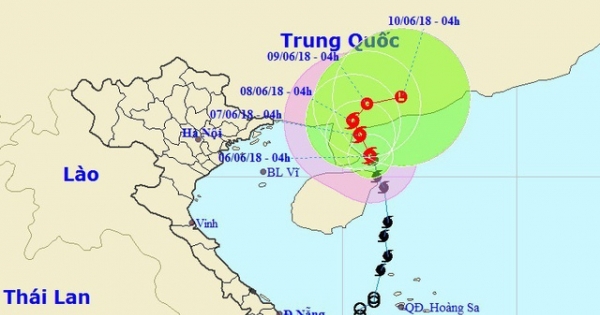 Ảnh hưởng bão số 2, vùng biển Quảng Trị - Quảng Ngãi gió giật mạnh