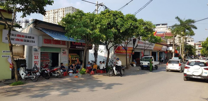 Khu vực chuẩn bị cưỡng chế.