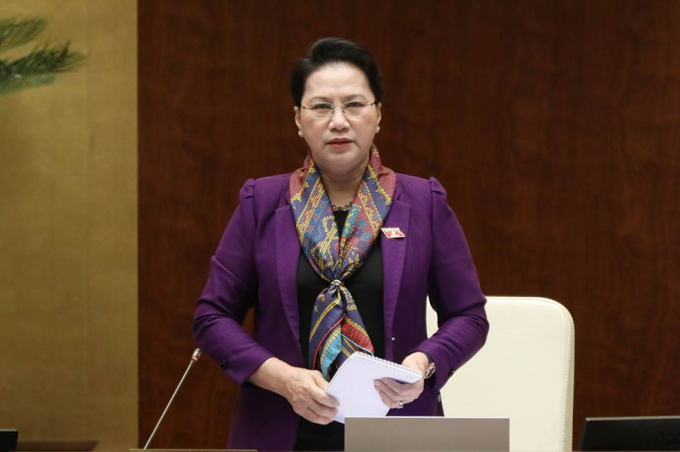 Chủ tịch QH Nguyễn Thị Kim Ng&acirc;n.