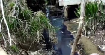 Vĩnh Long: Dân kêu trời vì con rạch bốc mùi hôi thối