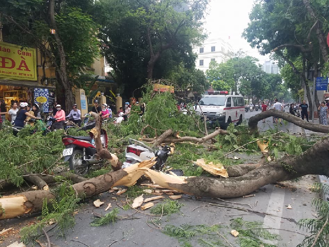 Hiện trường nơi xảy ra sự việc.